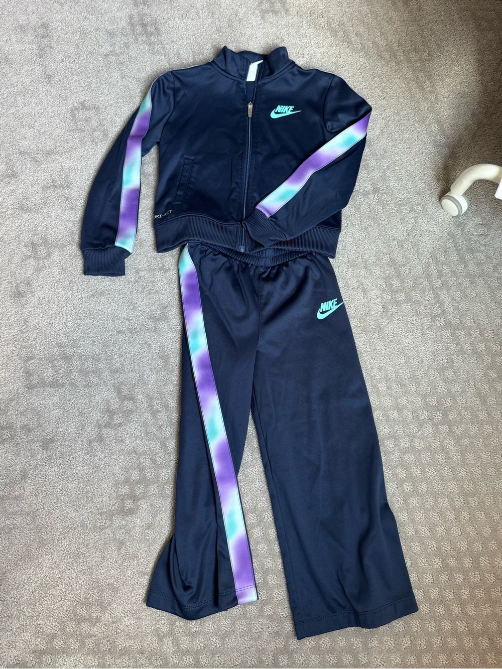 Nike Navy Kids Jacket with Black Swoosh